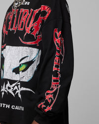 Loiter Trespass Long Sleeve T-Shirt Vintage Black