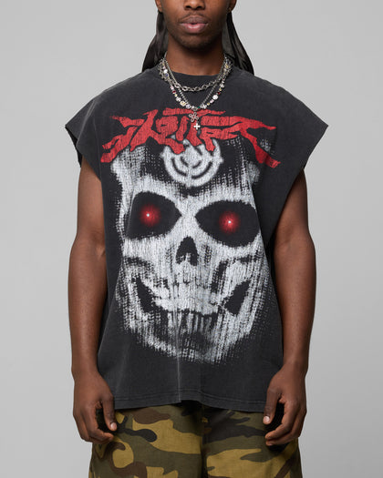 Loiter Ski Mask Muscle T-Shirt Vintage Black