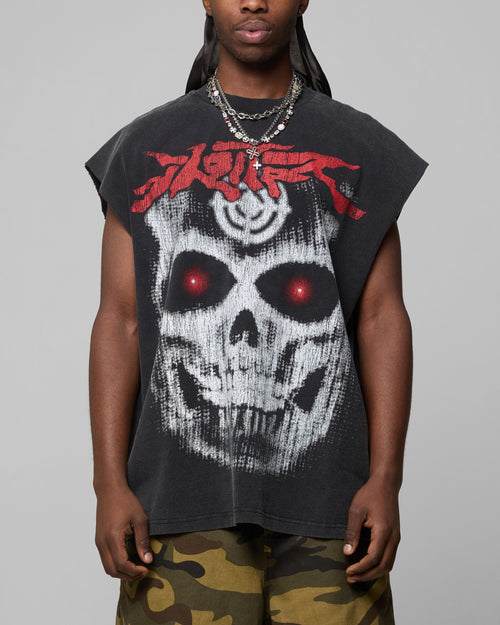 Loiter Ski Mask Muscle T-Shirt Vintage Black