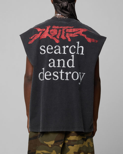 Loiter Ski Mask Muscle T-Shirt Vintage Black