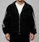 Loiter Track Star Denim Jacket Black