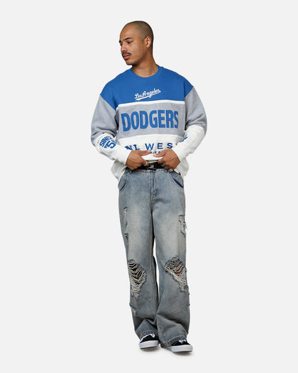 47 Brand Los Angeles Dodgers On Five Crewneck Blue/Grey