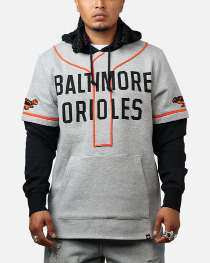 47 Brand Baltimore Orioles Game Hoodie Grey/Black