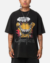 Vintage Goat Crew X Garfield Smiling Cat Heavy T-Shirt Vintage Black