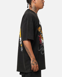 Vintage Goat Crew X Garfield Smiling Cat Heavy T-Shirt Vintage Black