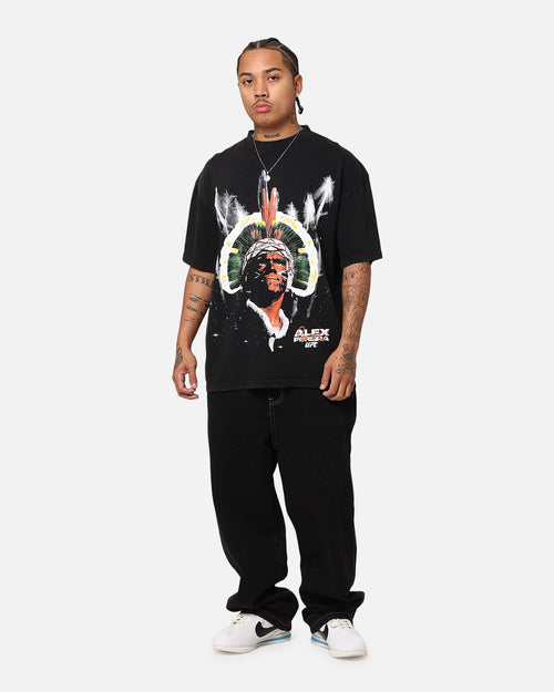 UFC By Culture Kings Alex Pereira Big Face Vintage T-Shirt Black Acidwash