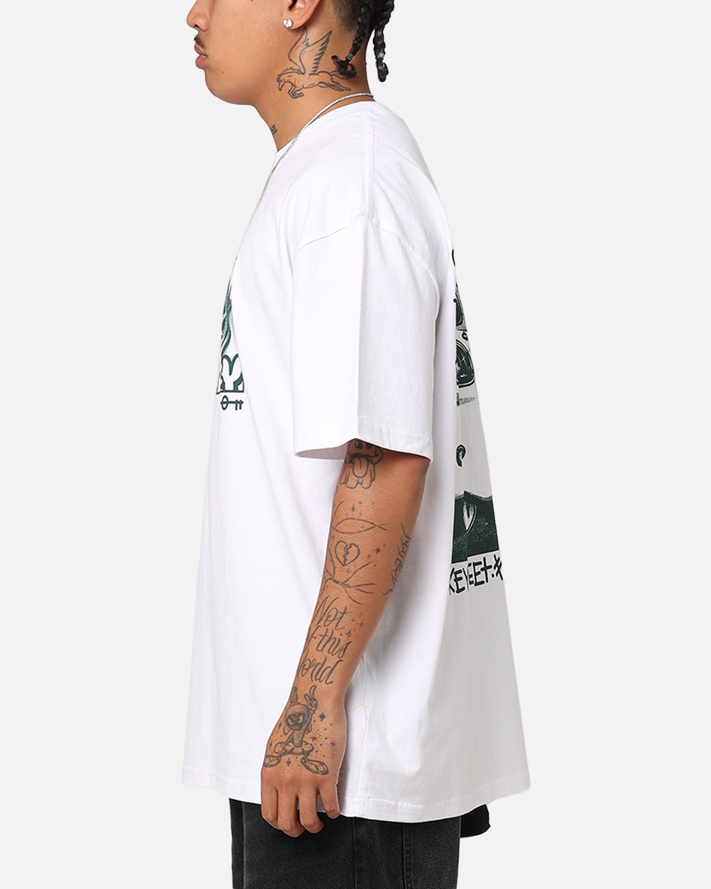Key Street Halftone Heavy T-Shirt White | Culture Kings US