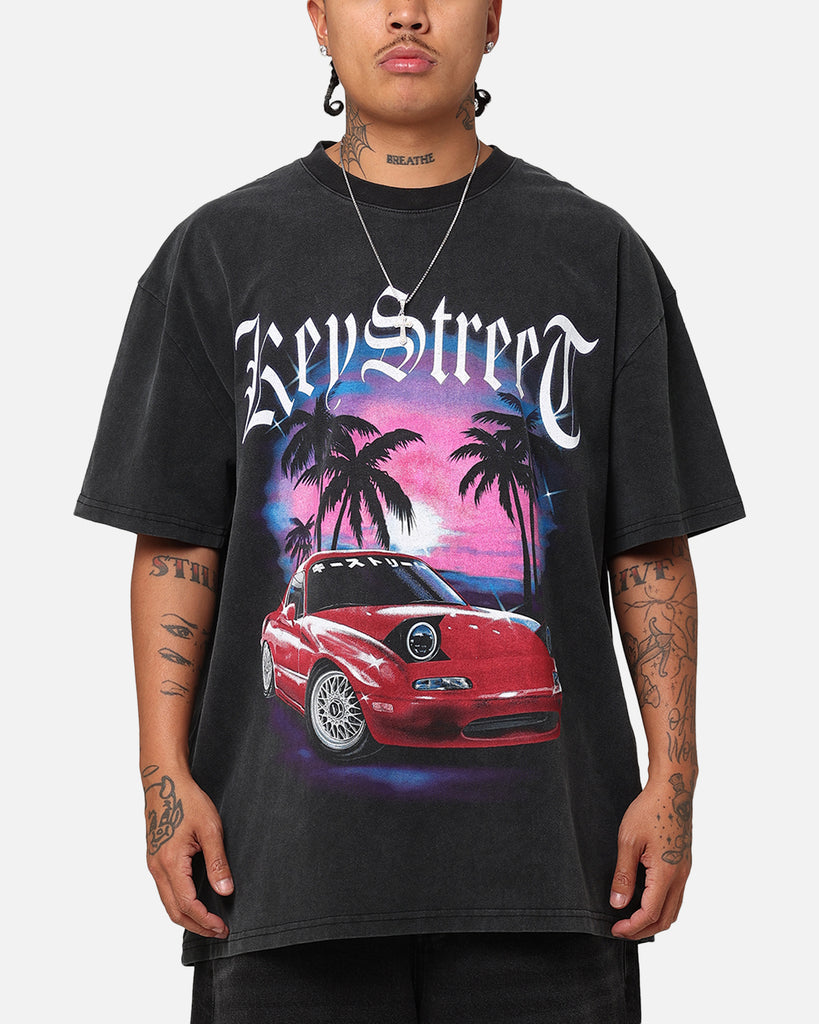 Key Street Hard Top Heavy T-Shirt Vintage Black | Culture Kings US