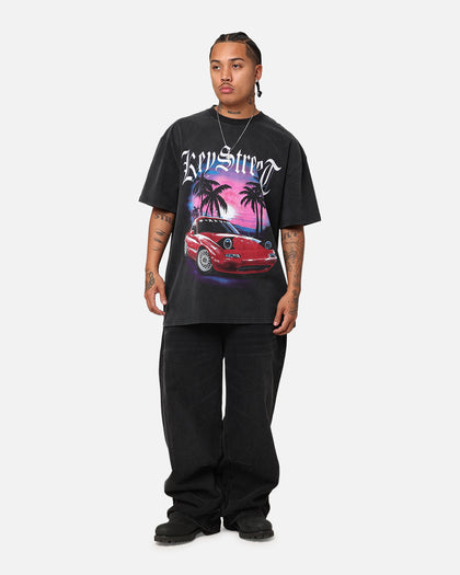 Key Street Hard Top Heavy T-Shirt Vintage Black