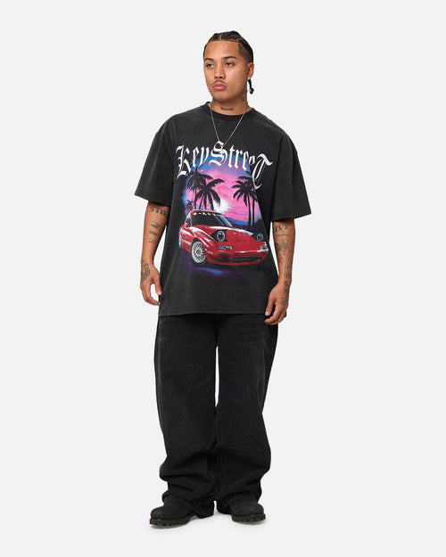 Key Street Hard Top Heavy T-Shirt Vintage Black