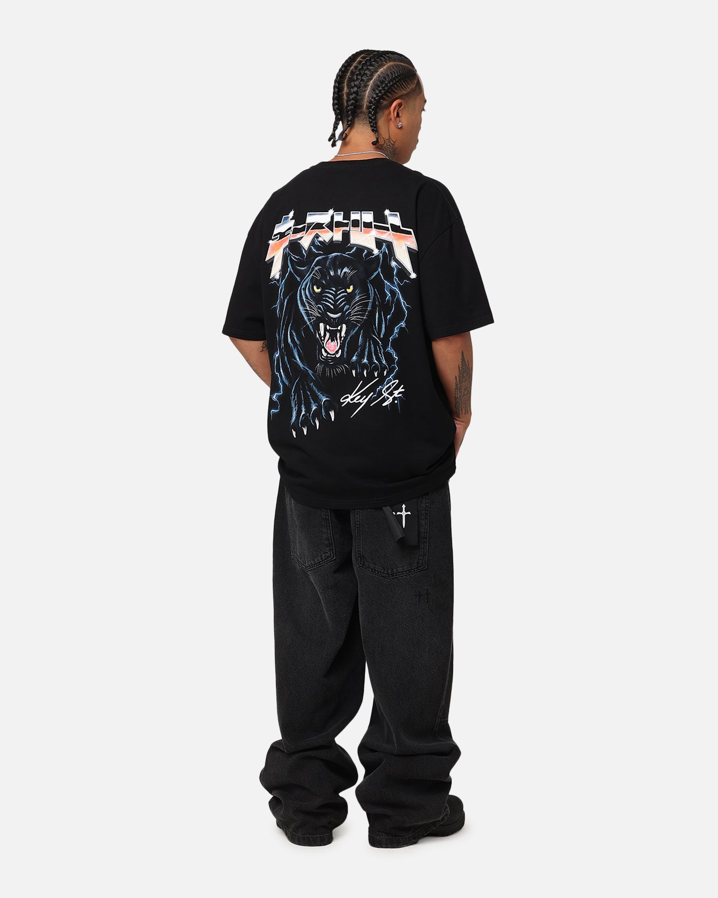 Key Street Panther Heavy T-Shirt Black | Culture Kings US