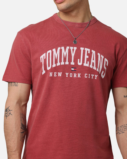 Tommy Jeans TJM Archive Varsity Washed T-Shirt Red