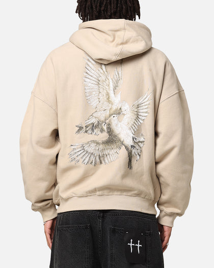 Saint Morta Doves Vintage Hoodie Stone