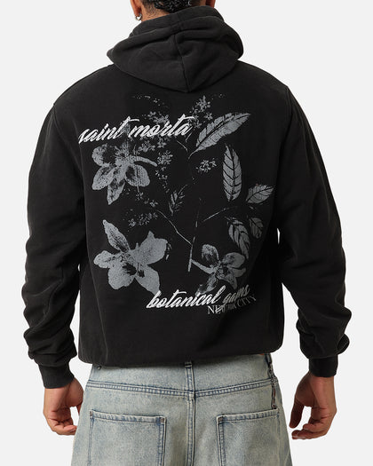 Saint Morta Flower Press Hoodie Vintage Black