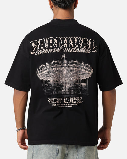 Saint Morta Carnival Mock Neck T-Shirt Black