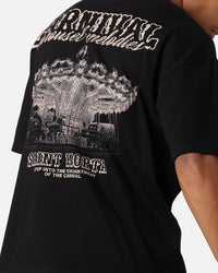 Saint Morta Carnival Mock Neck T-Shirt Black
