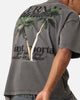 Saint Morta Paradise Mock Neck T-Shirt Washed Charcoal