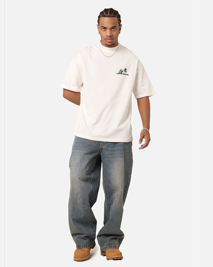 Saint Morta Paradise Mock Neck T-Shirt Off White