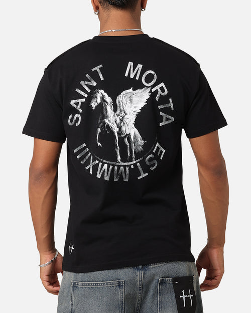 Saint Morta Pegasus Lafayette T-Shirt Black