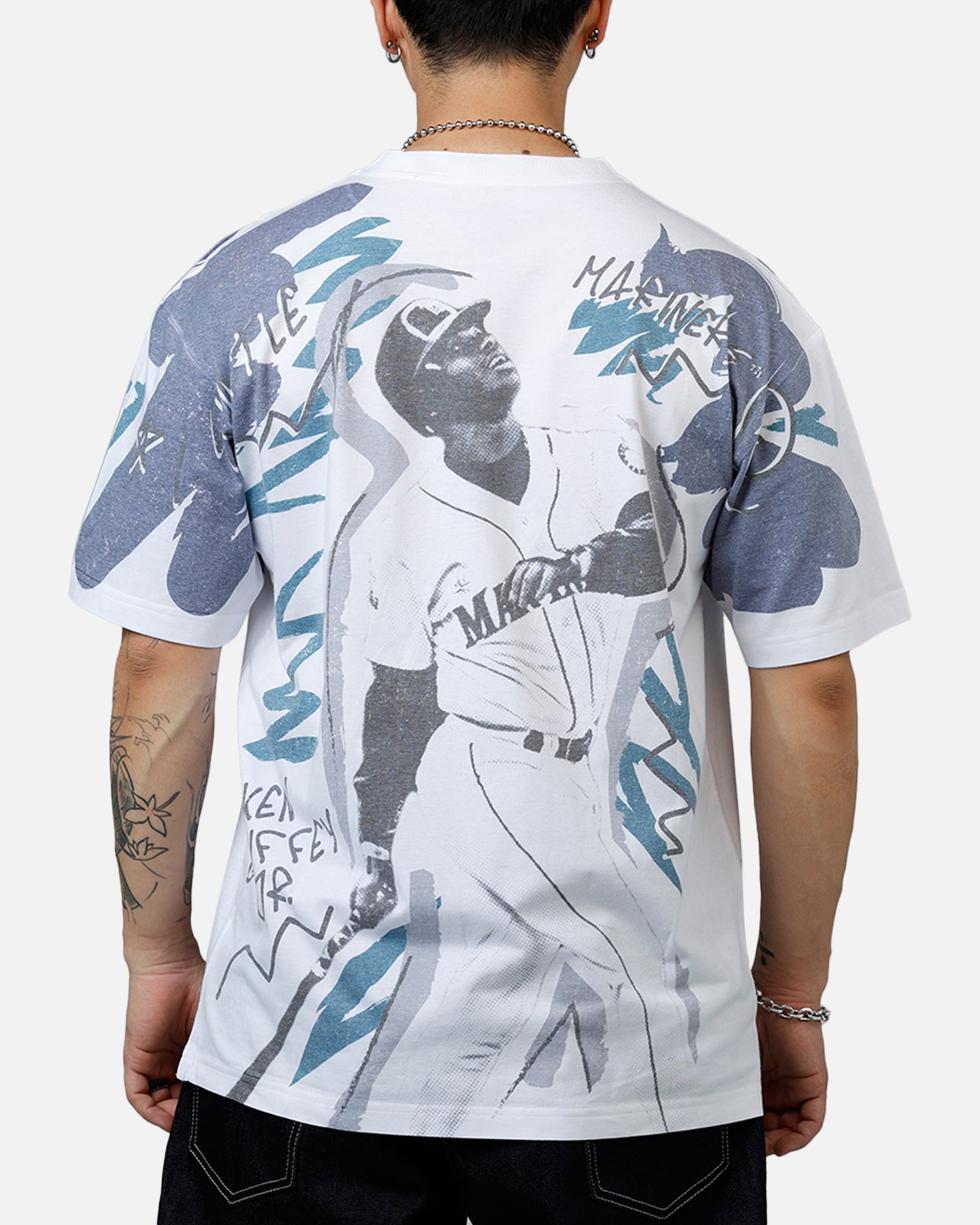 Mitchell & Ness Ken Griffey Jr. Showstopper T-Shirt Navy | Culture