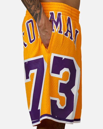 Mitchell & Ness Los Angeles Lakers Dennis Rodman Maxxed Out Shorts Yellow/Purple