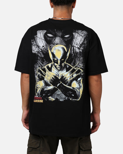Goat Crew Marvel Deadpool and Wolverine Heavyweight T-Shirt Black