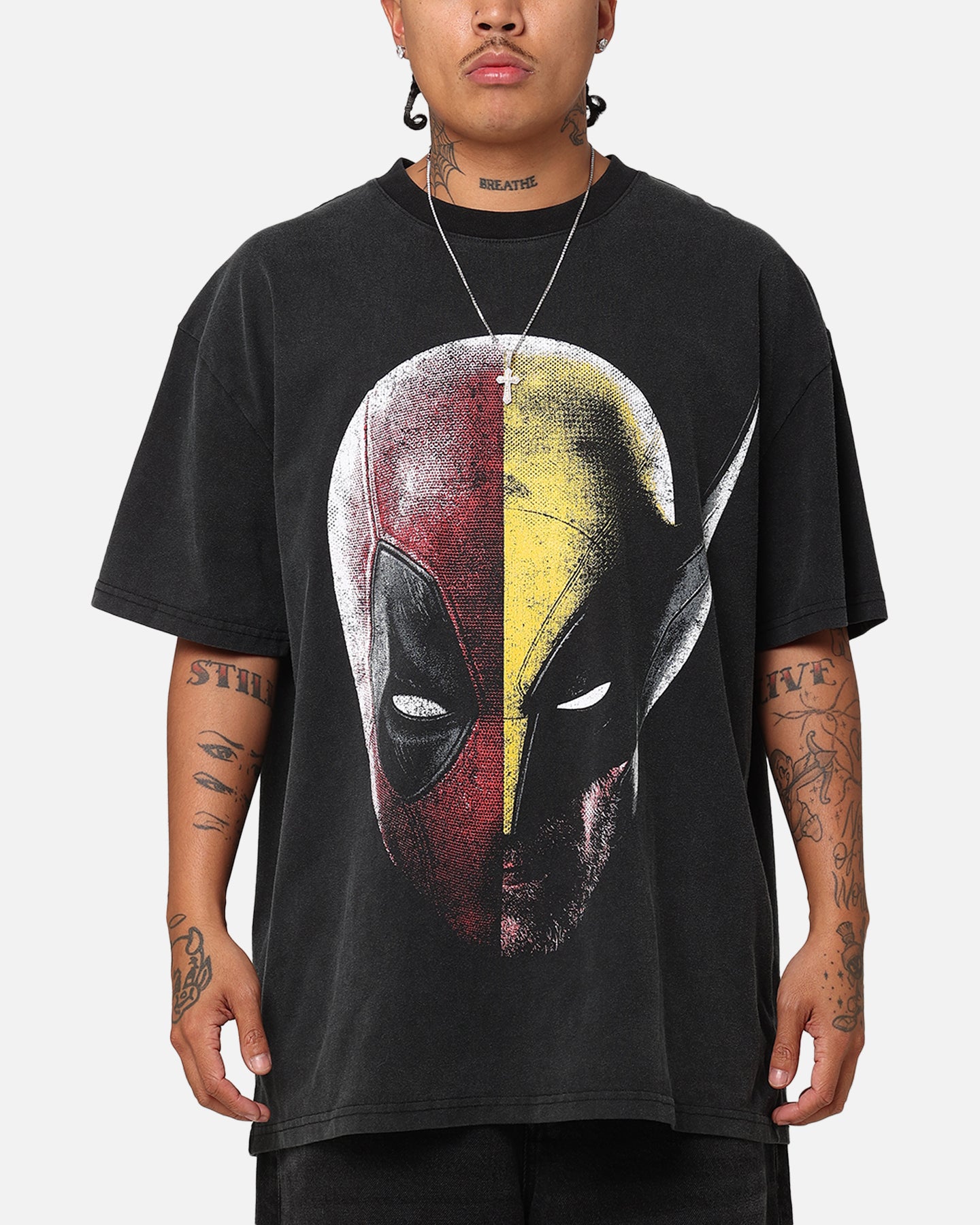 Goat Crew Marvel Deadpool and Wolverine Heavy T-Shirt Vintage