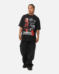 Goat Crew Marvel Deadpool Comic Heavy T-Shirt Vintage Black