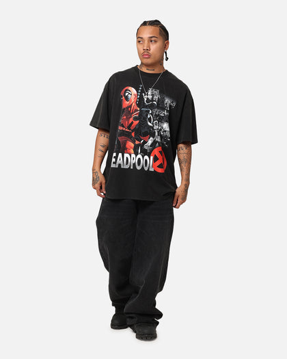 Goat Crew Marvel Deadpool Comic Heavy T-Shirt Vintage Black