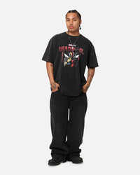 Goat Crew Marvel Deadpool Poster Heavy T-Shirt Vintage Black