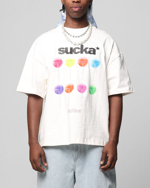 Loiter Sucka T-Shirt Off White