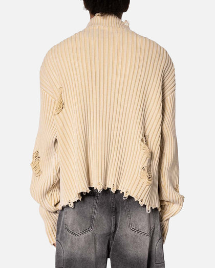 MNML Distressed Crop Knit Sweater Khaki | Culture Kings US MNML Distressed Crop Knit Sweater Khaki | Culture Kings US
