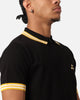 Bird Of Condor Birdies And Beats Quater Zip Polo T-Shirt Black