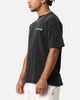 Saint Morta Flower Press Drop T-Shirt Black Acidwash