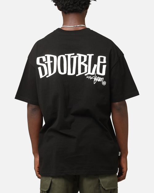 S Double Design By T-Shirt Black