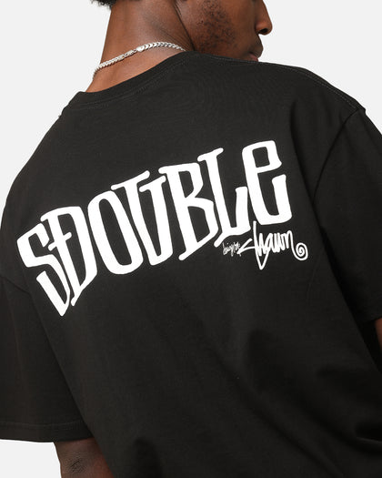 S Double Design By T-Shirt Black