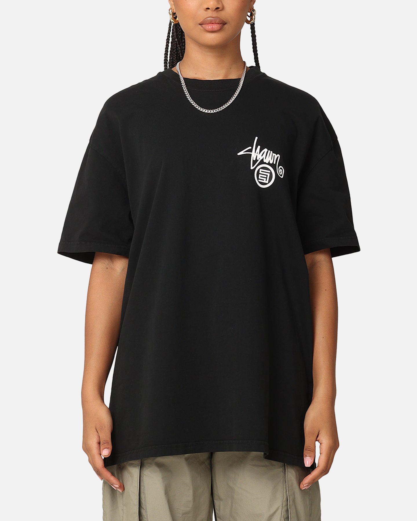 S Double Shawn Dot T-Shirt Washed Black | Culture Kings US