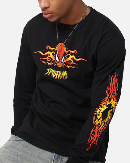 Goat Crew Marvel Spider-Man Y2K Spidey Long Sleeve T-Shirt Black