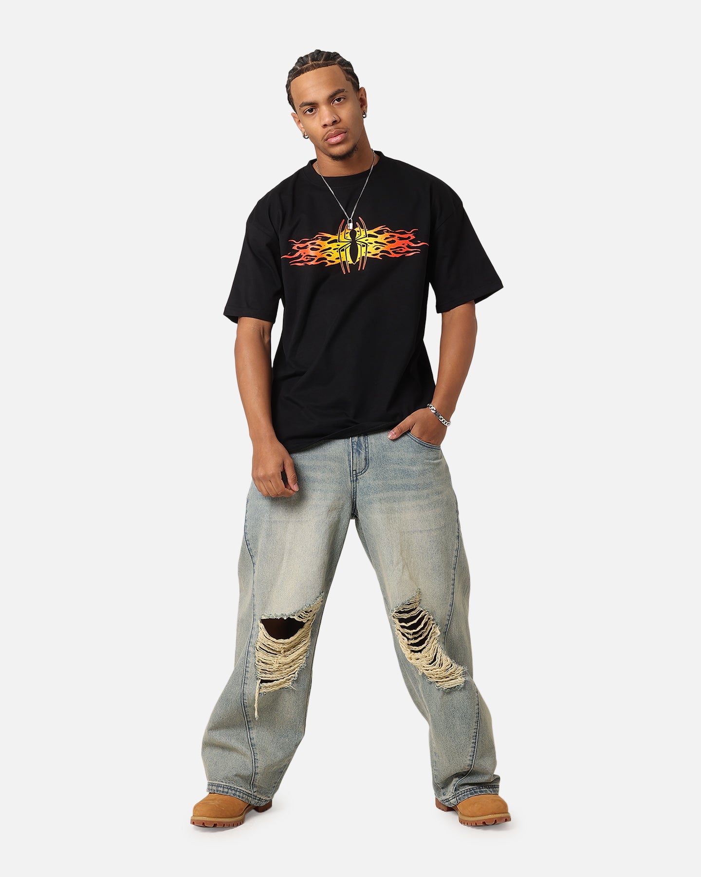 73Studio Marvel Spider-Man Y2K Spidey T-Shirt Black | Culture Kings US