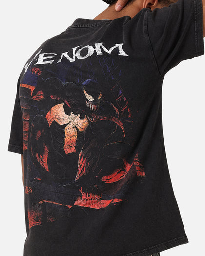 Goat Crew Marvel Spider-Man Y2K Venom The Host Vintage T-Shirt Black Acidwash