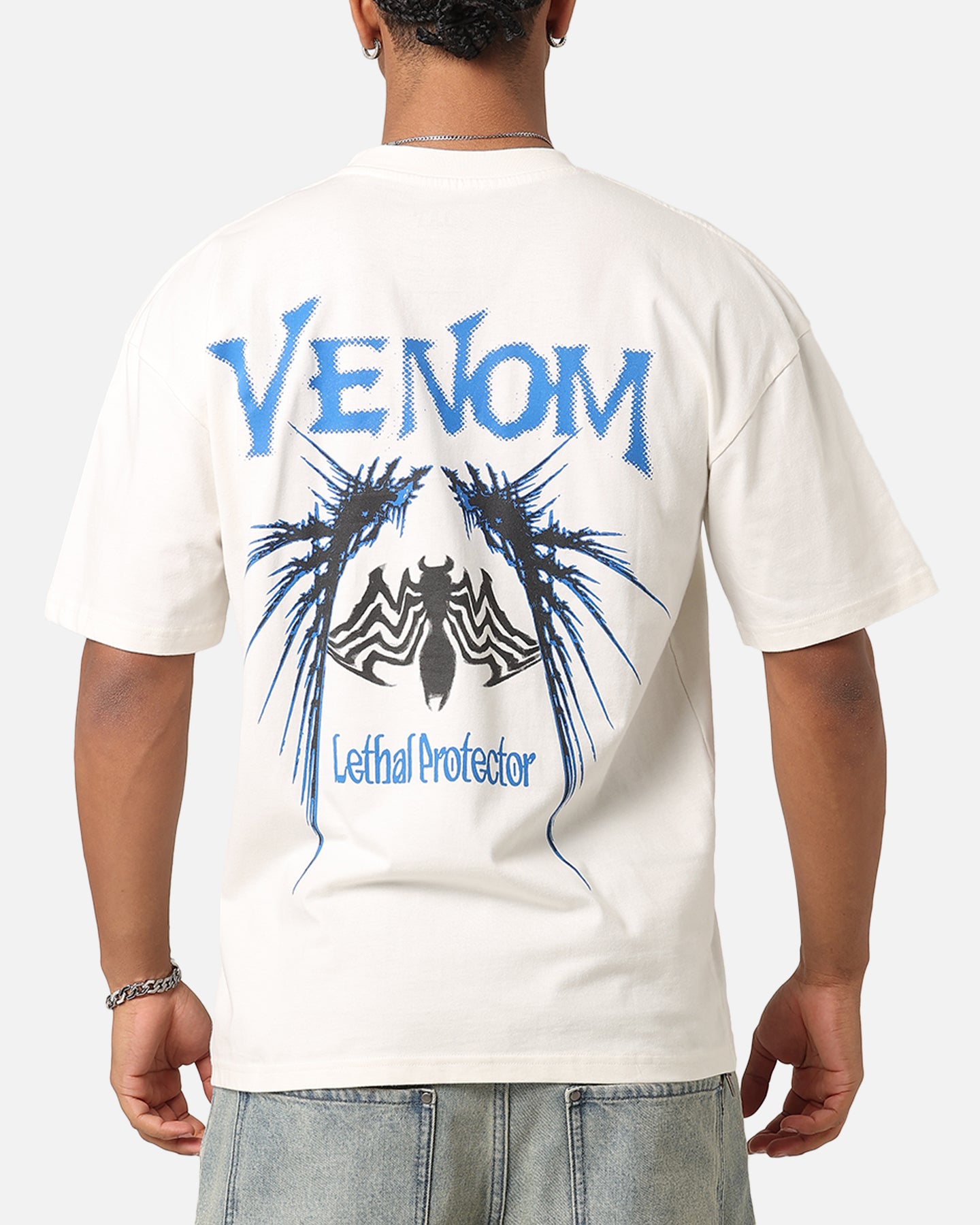 Goat Crew Marvel Spider-Man Y2K Venom T-Shirt Off White | Culture