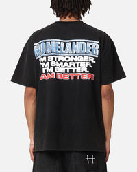 73Studio X The Boys Homelander Vintage T-Shirt Black Acidwash