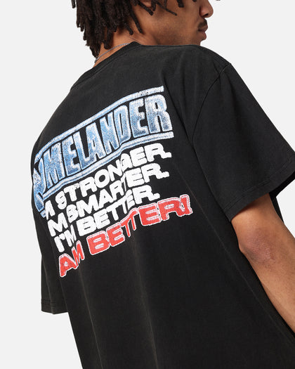 Goat Crew X The Boys Homelander Vintage T-Shirt Black Acidwash