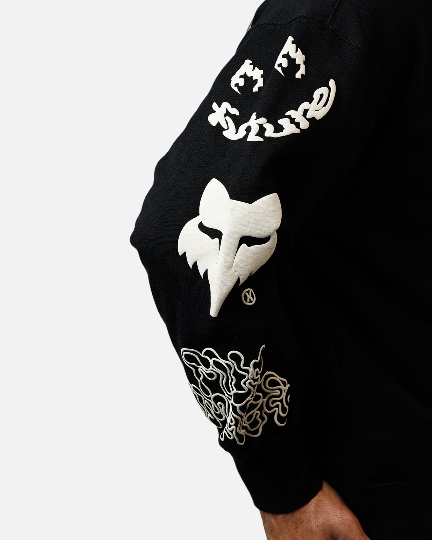 Fox Racing Hello Future Oversized Crewneck Black | Culture Kings US