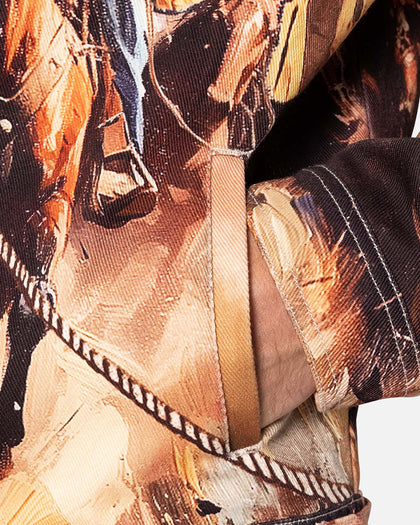MNML Cowboy Print Trucker Jacket Multi
