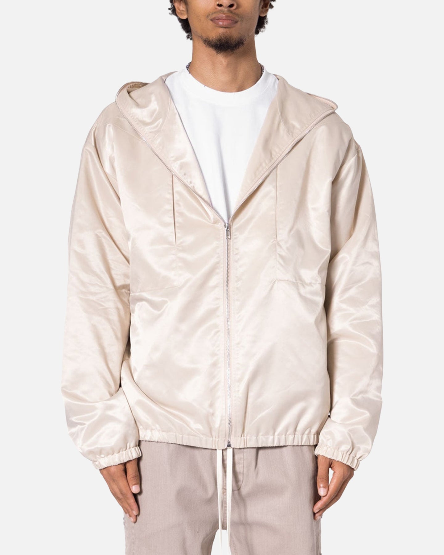 MNML Full Zip Paneled Fight Jacket Stone | Culture Kings US