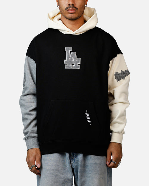 Pro Standard Los Angeles Dodgers Reverse French Terry Hoodie Black/Grey