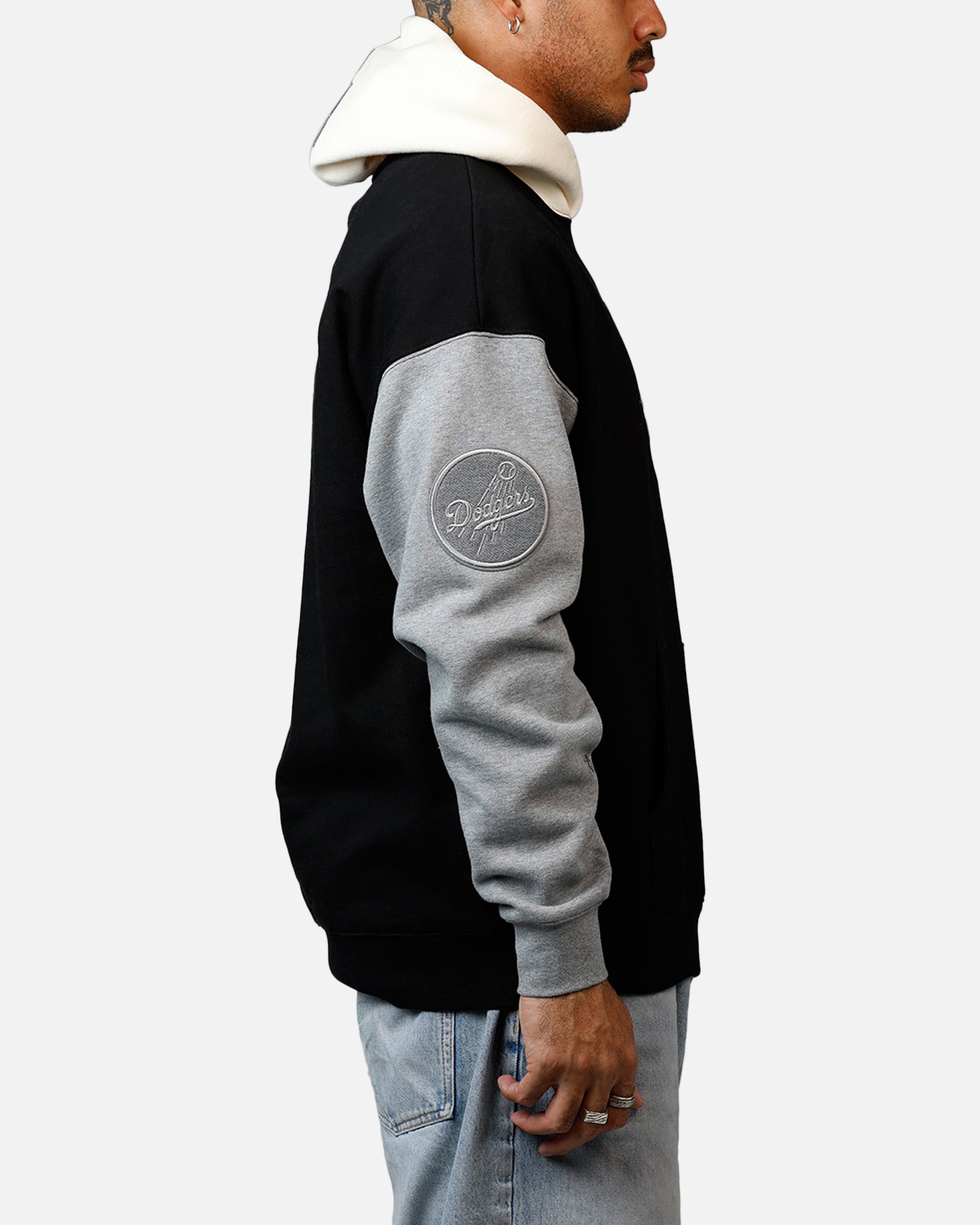 Pro Standard Los Angeles Dodgers Reverse French Terry Hoodie Black