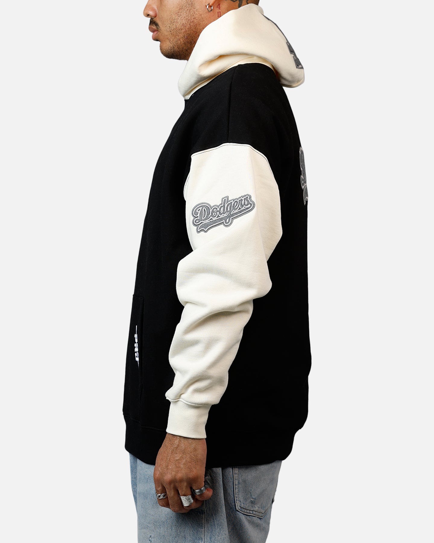 Pro Standard Los Angeles Dodgers Reverse French Terry Hoodie Black