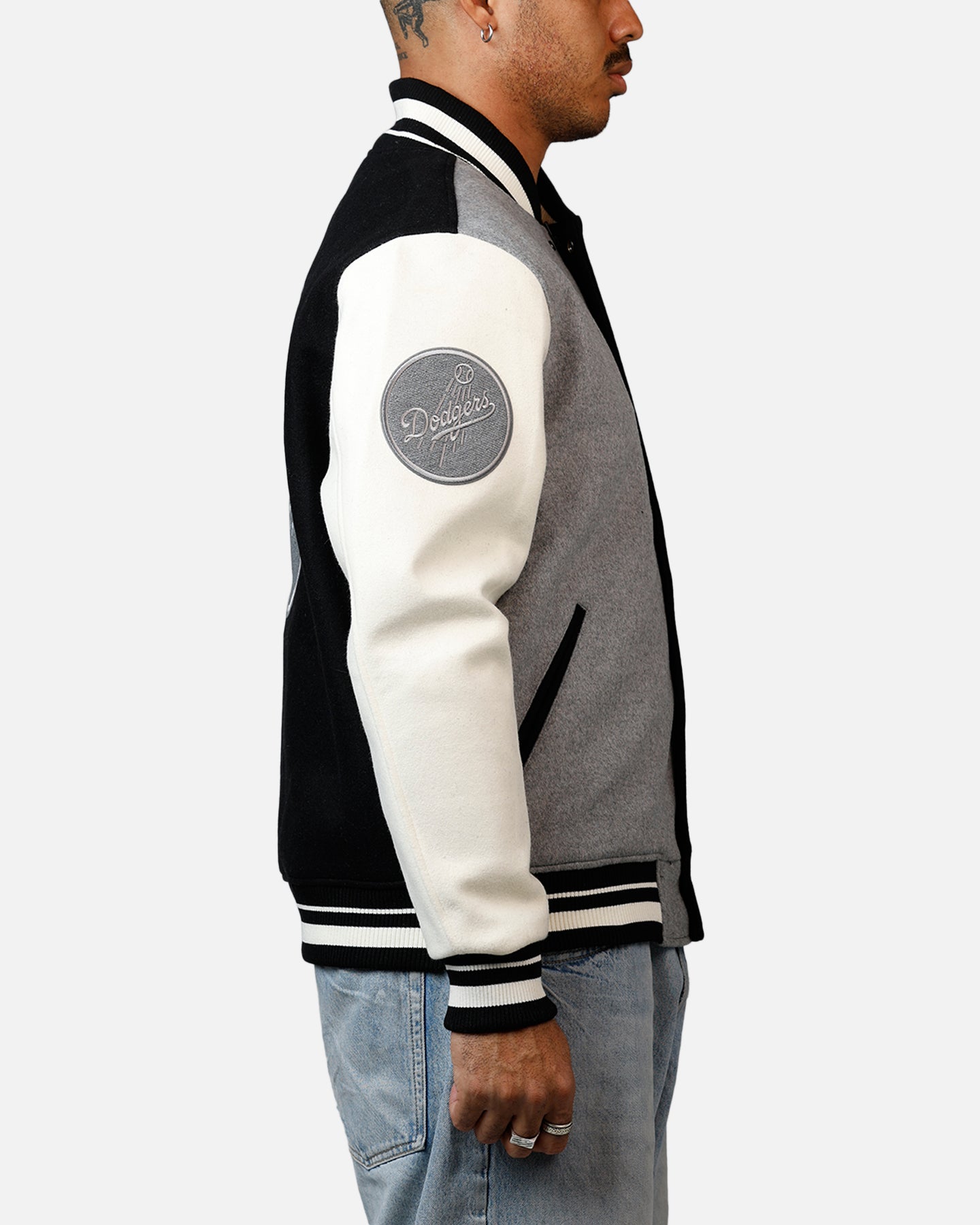 Pro Standard Los Angeles Dodgers Reverse French Terry Wool Varsity